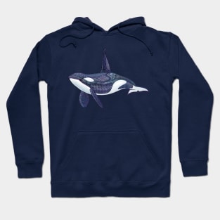 Orca Zentangle Hoodie